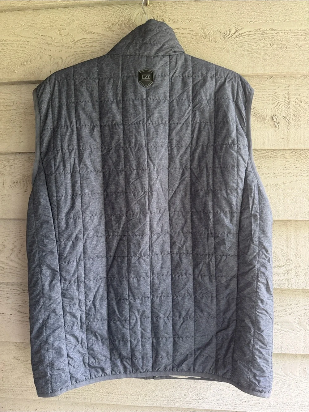 Cutter & Buck Quilted Navy Blue Vest with 'V' Chest Accent